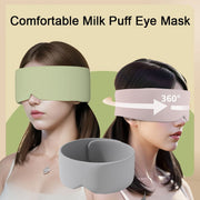 Silk Cotton Padded Eye Full Cover Block Light Blindfold Double Face Warm Cold Sleeping Masks For Women Soft And Comfortable Blindfold For Travelling - Glow Goddess Cosmetics