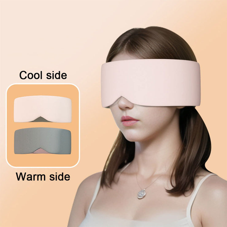 Silk Cotton Padded Eye Full Cover Block Light Blindfold Double Face Warm Cold Sleeping Masks For Women Soft And Comfortable Blindfold For Travelling - Glow Goddess Cosmetics