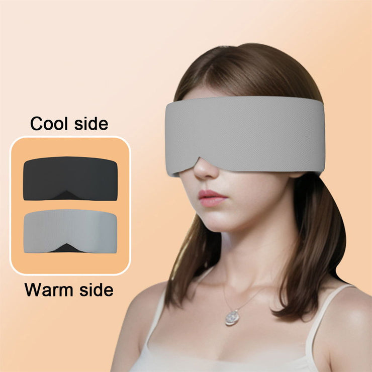 Silk Cotton Padded Eye Full Cover Block Light Blindfold Double Face Warm Cold Sleeping Masks For Women Soft And Comfortable Blindfold For Travelling - Glow Goddess Cosmetics