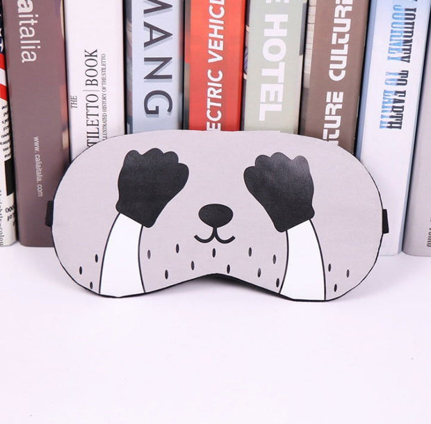 Soft Sleeping Mask Eyepatch Cat Cotton Portable Eye Mask Light Shading Creative Cartoon Travel Relax Sleeping Rest Aid MP0130 - Glow Goddess Cosmetics