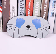 Soft Sleeping Mask Eyepatch Cat Cotton Portable Eye Mask Light Shading Creative Cartoon Travel Relax Sleeping Rest Aid MP0130 - Glow Goddess Cosmetics