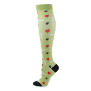 Sports Compression Socks Pattern Stretch Stockings - Glow Goddess Cosmetics