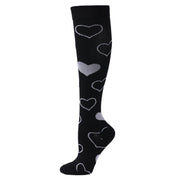 Sports Compression Socks Pattern Stretch Stockings - Glow Goddess Cosmetics