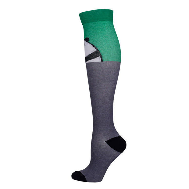 Sports Compression Socks Pattern Stretch Stockings - Glow Goddess Cosmetics