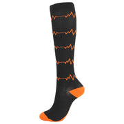 Sports Compression Socks Pattern Stretch Stockings - Glow Goddess Cosmetics