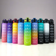 Sports Frosted Gradient Water Bottle - Glow Goddess Cosmetics