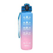 Sports Frosted Gradient Water Bottle - Glow Goddess Cosmetics