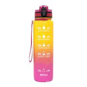 Sports Frosted Gradient Water Bottle - Glow Goddess Cosmetics