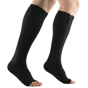 Venous Pressure Garter Zipper Mid-calf Stretch Socks Compression Sports Plus Size Zipper Socks - Glow Goddess Cosmetics