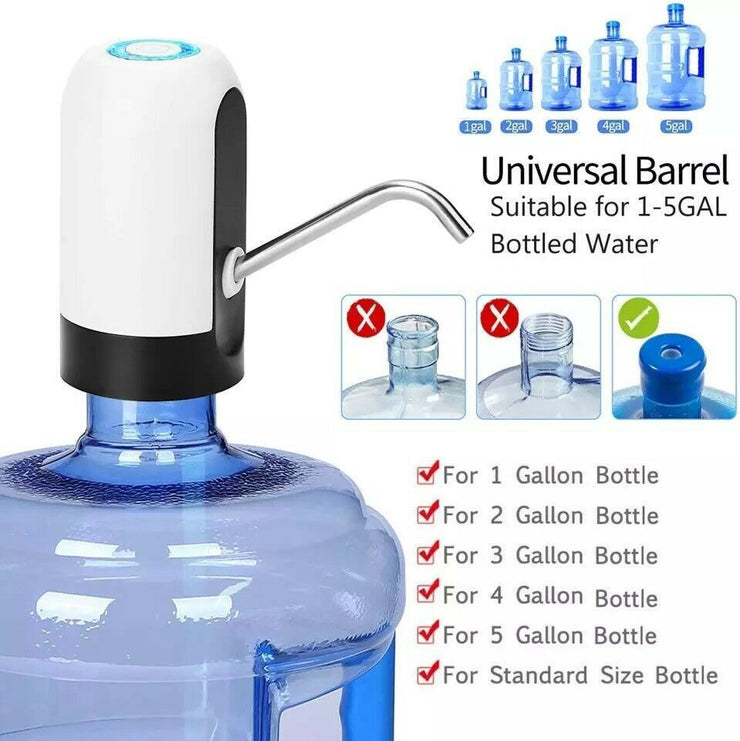 Water Bottle Electric Automatic Universal Dispenser 5 Gallon USB USB Water Dispenser Automatic Drinking Water Bottle - Glow Goddess Cosmetics